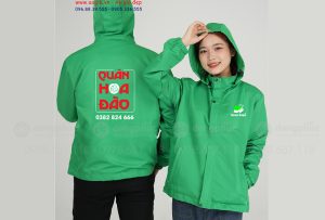 May và in áo gió Quán Hoa Đào