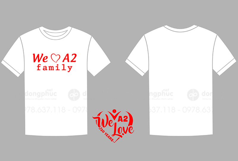 May và in áo phông cổ tròn Lớp A2 - 30 năm