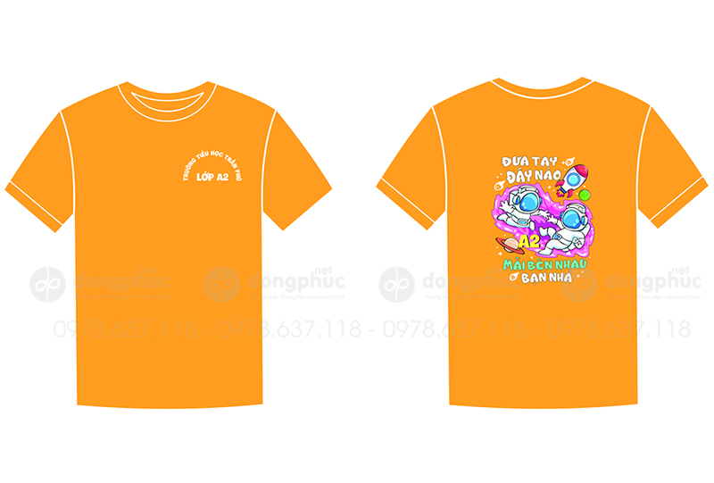 May và in áo Lớp A2 Trường tiểu học Trần Phú