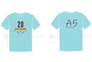 May và in áo Lớp A5 Trường THPT BC Đống Đa 20 năm Ngày hội ngộ