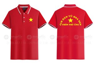 May và in áo phông Câu lạc bộ dân vũ Hoa Sen thôn Phù Ủng