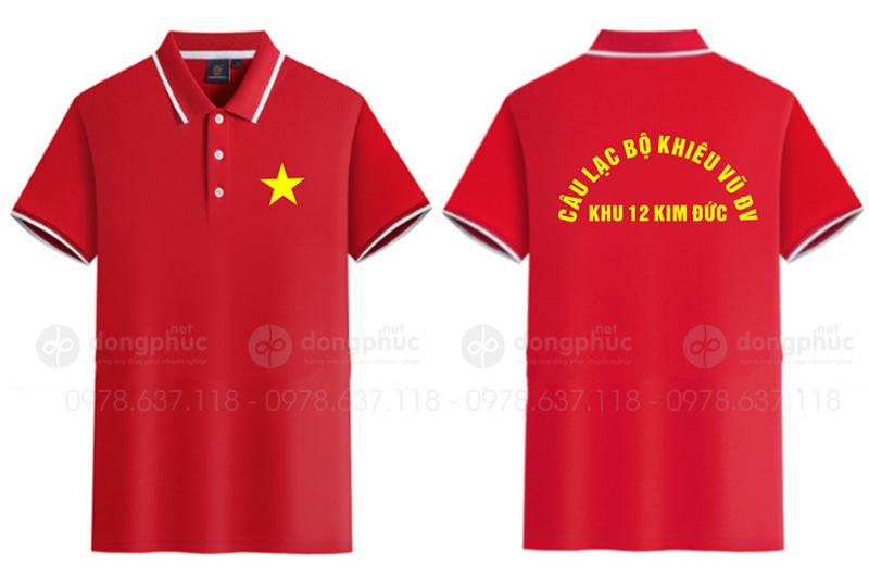 May và in áo phông Câu lạc bộ khiêu vũ DV khu 12 Kim Đức