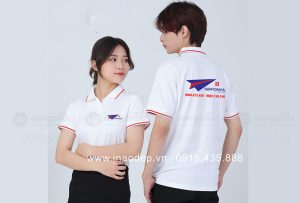 May và in áo phông cổ bẻ Công ty Nipponya