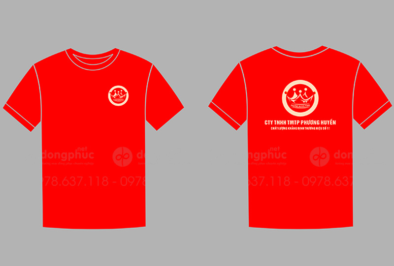May và in áo phông cổ tròn Công ty TNHH TMTP Phương Huyền
