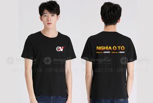 May và in áo phông đồng phục Cửa hàng Nghĩa Ô Tô