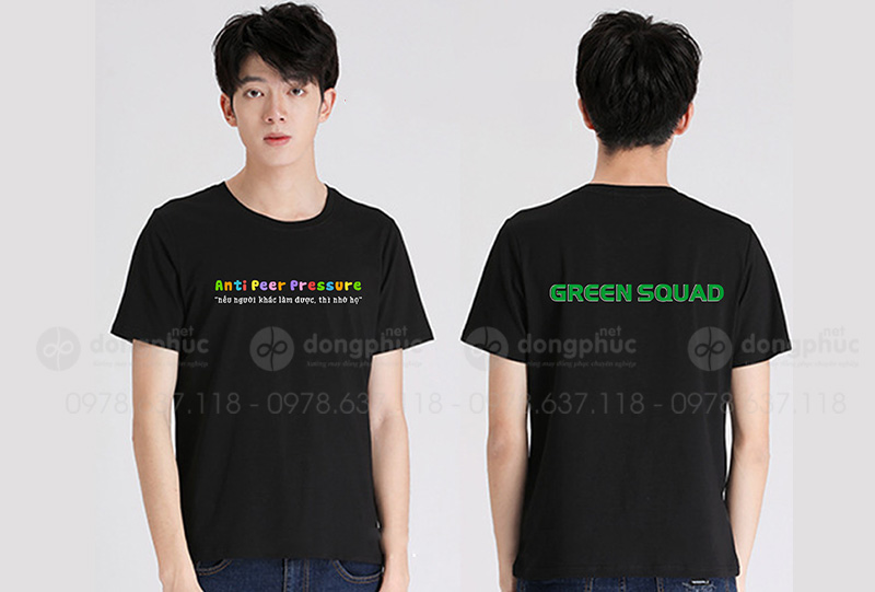 May và in áo phông đồng phục Green Squad