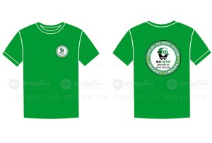 May và in áo phông cổ tròn màu xanh lá cây Tổng kho bỉm sữa Như Quỳnh