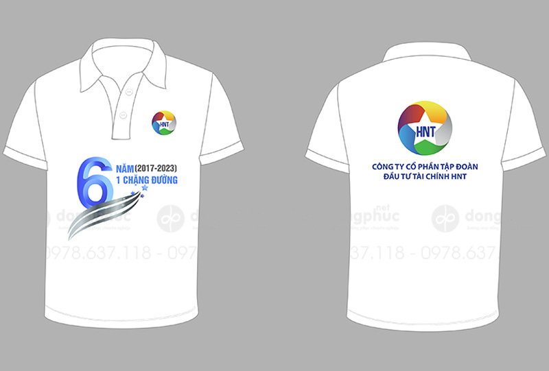 May và in áo phông Công ty Cổ phần Tập đoàn đầu tư tài chính HNT