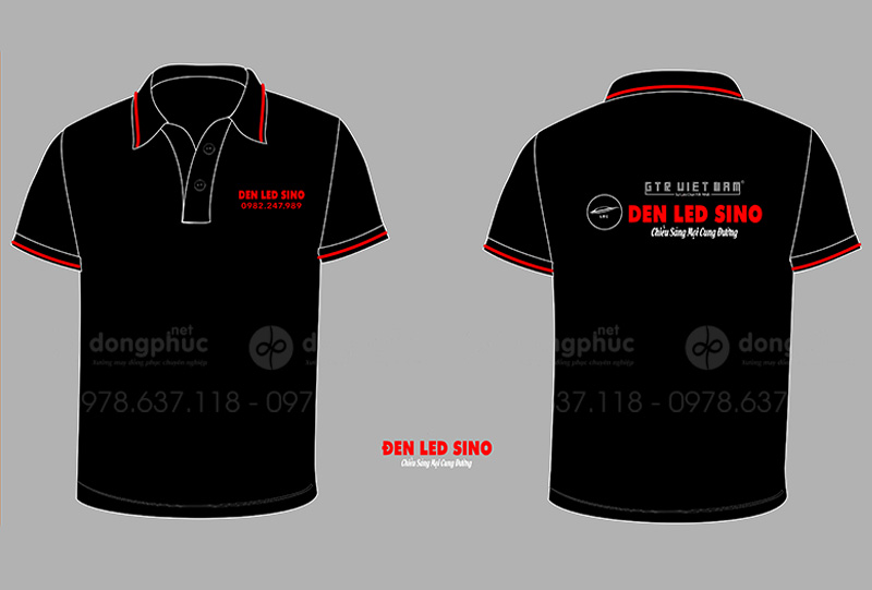 May và in áo phông Công ty Đèn Led Sino GTP Việt Nam