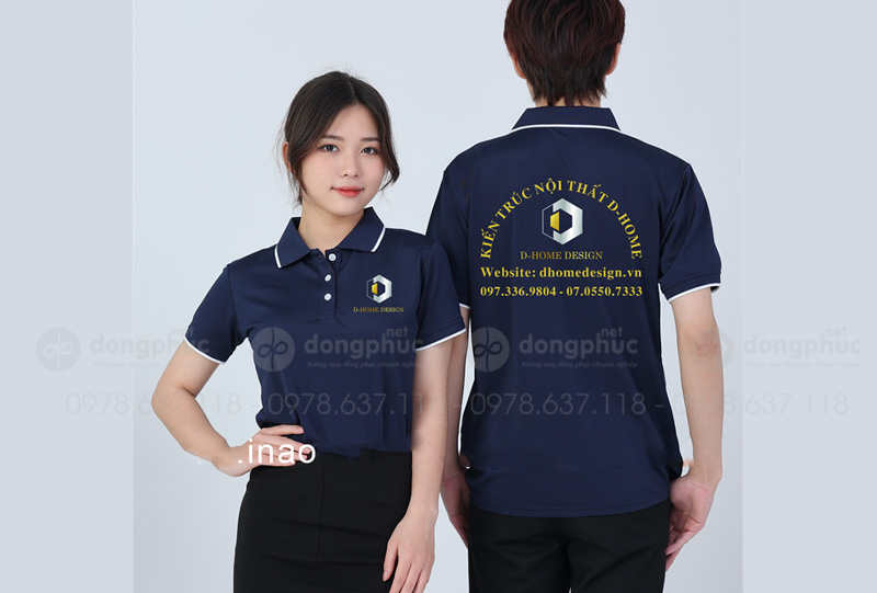 May và in áo phông đồng phục Công ty Kiến trúc nội thất D-Home