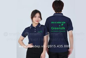 May và in áo phông màu tím than Công ty sơn và chống thấm Greensilk
