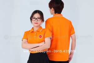 May và in áo phông màu cam Công ty TNHH Công ty Phương Huyền