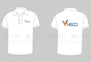 May và in áo phông màu trắng Công ty Vinisco