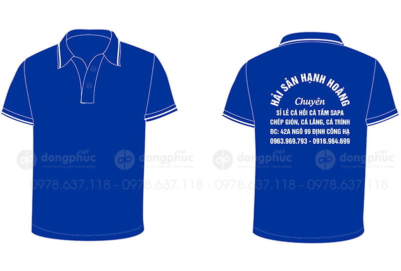 May và in áo phông Cửa hàng Hải sản Hạnh Hoàng