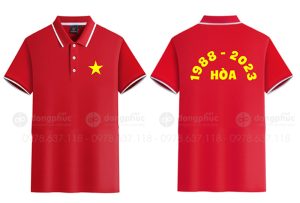 May và in áo phông đồng phục 1988-2023 Hòa