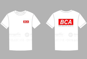 May và in áo phông cổ tròn Công ty BCA