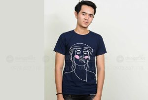 May và in áo phông đồng phục đẹp màu tím than