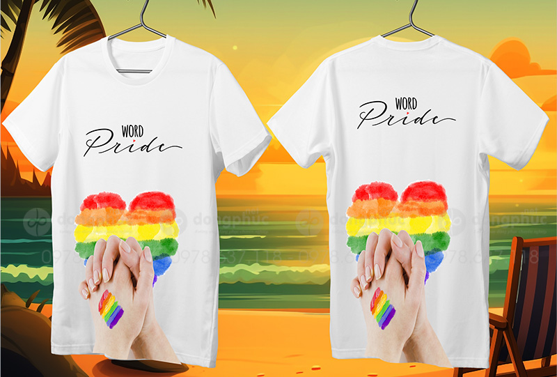 May và in áo phông đồng phục Word Pride