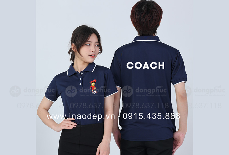 May và in áo phông đồng phục COACH