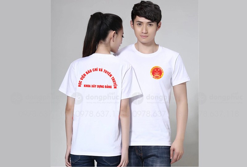 May và in áo phông Khoa xây dựng Đảng Học viện báo chí và tuyên truyền