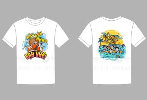 May và in áo phông đồng phục Mãi bên nhau bạn nhé