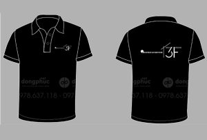 May và in áo phông màu đen Công ty kiến trúc 3F