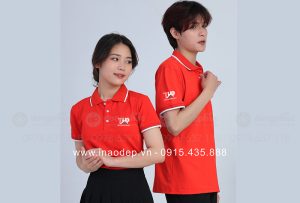 May và in áo phông màu đỏ Công ty Tân Hưng Phát