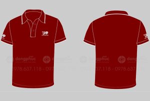 May và in áo phông màu đỏ đô Công ty Tân Hưng Phát