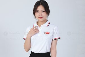 May và in áo phông màu trắng Công ty Acecook