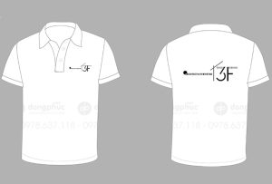 May và in áo phông màu trắng Công ty kiến trúc 3F