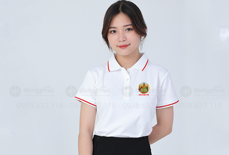 May và in áo phông màu trắng Dâu Ô Quý Hồ