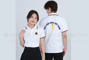 May và in áo phông màu trắng Học viện múa Việt Nam