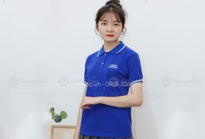 May và in áo phông màu xanh dương Công ty KSBC