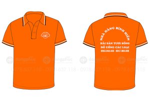 May và in áo phông Nhà hàng hải sản Bình Hiền