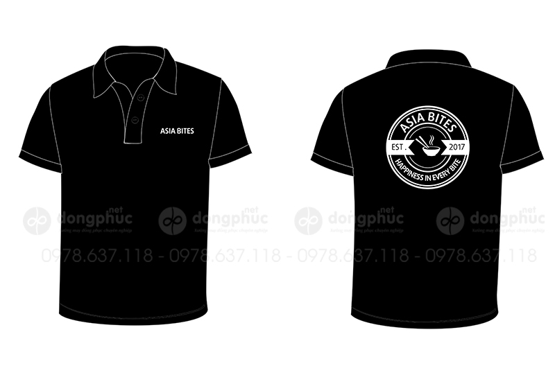 May và in áo phông Nhà hàng Asia Bites