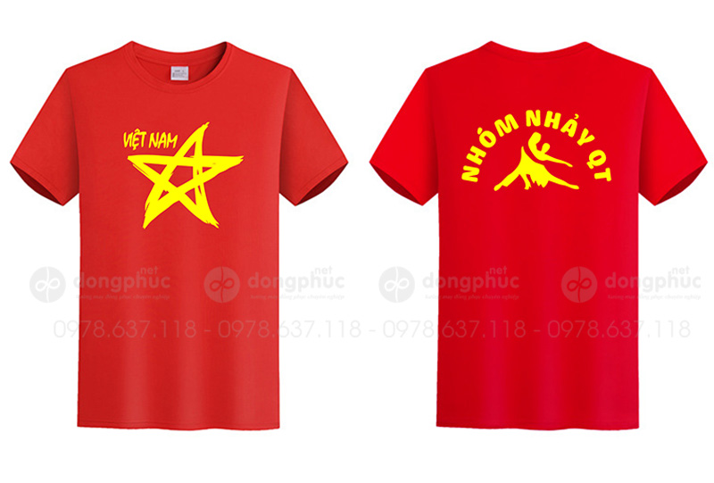 May và in áo phông Nhóm nhảy QT Việt Nam