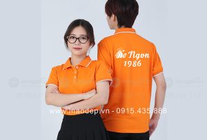 May và in áo phông màu cam Quán Ốc Ngon 1986