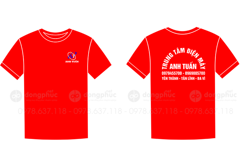 May và in áo phông Trung tâm điện máy Anh Tuấn