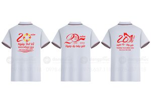 May và in áo phông Trường THCS Đồng Văn kỉ niệm 20 năm