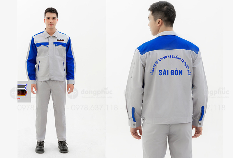 May và in đồng phục bảo hộ Công ty CP NC-UD hệ thống tự động hóa Sài Gòn
