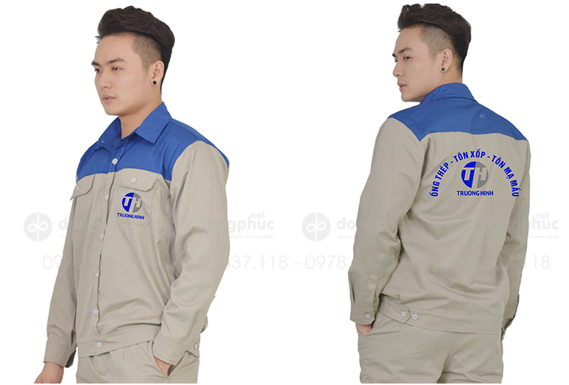 May và in đồng phục bảo hộ Công ty ống thép tôn xốp Truong Hinh