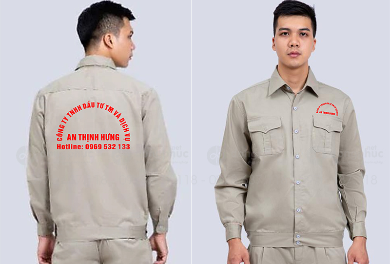 May và in đồng phục bảo hộ Công ty TNHH đầu tư TM và dịch vụ An Thịnh Hưng