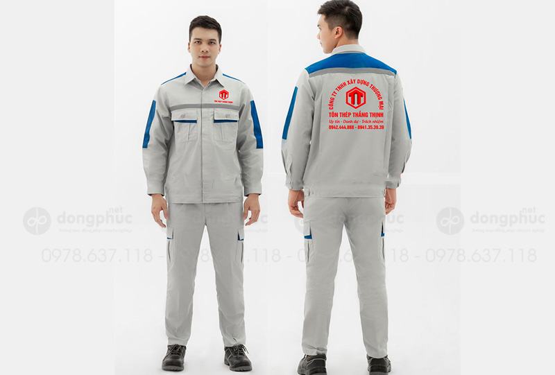 May và in đồng phục bảo hộ Công ty TNHH xây dựng thương mại Tôn thép Thắng Thịnh