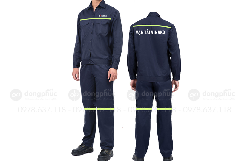 May và in đồng phục bảo hộ Công ty vận tải Vinako