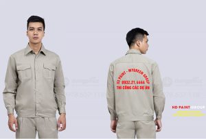 May và in đồng phục bảo hộ Công ty HD Paint - Mygreen Group