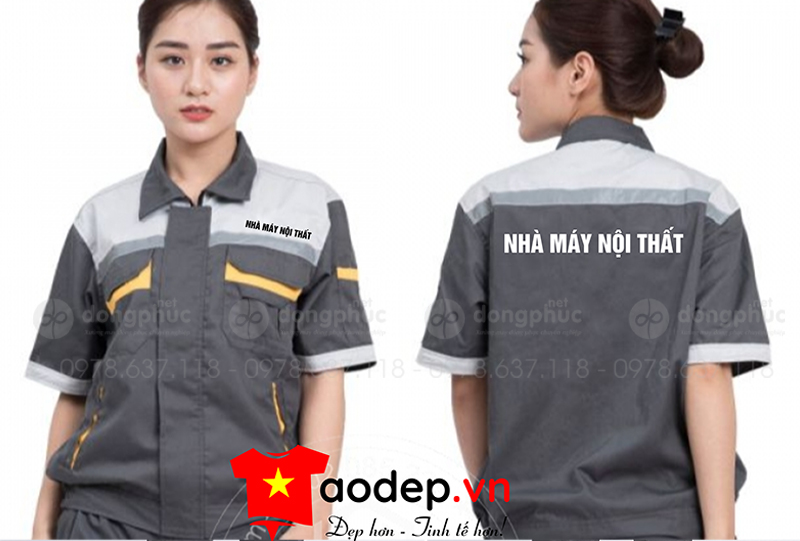 May và in đồng phục bảo hộ Nhà máy nội thất