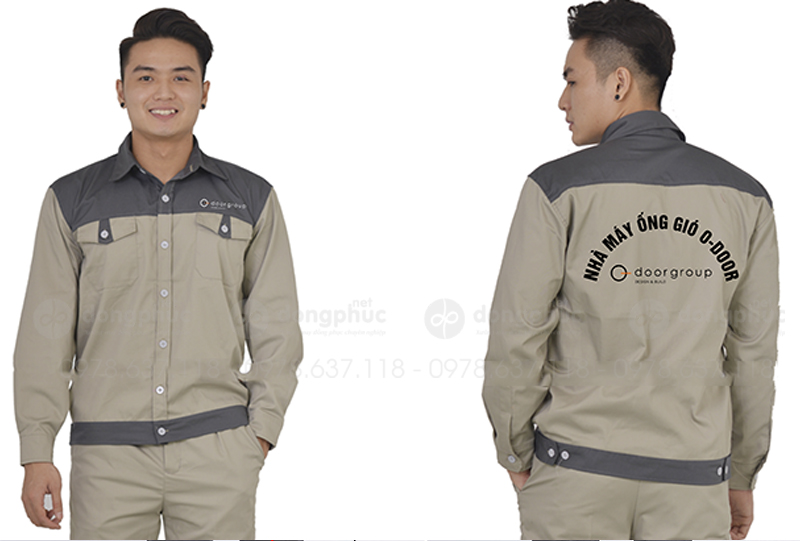 May và in đồng phục bảo hộ Nhà máy ống gió O-Door