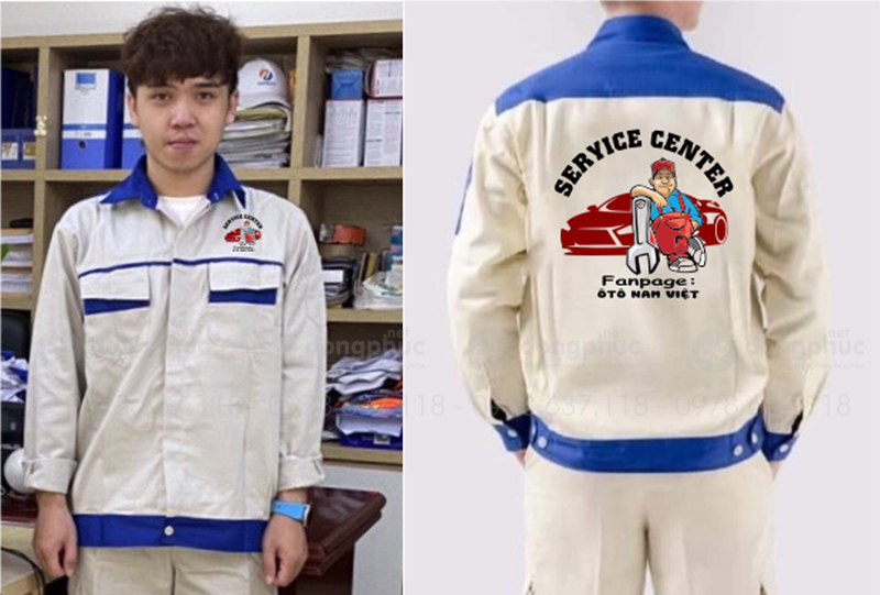 May và in đồng phục bảo hộ Ô tô Nam Việt