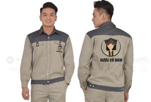 May và in đồng phục bảo hộ Rượu Cô Đàm