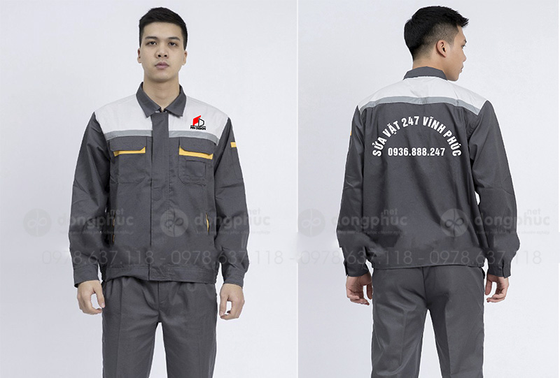 May và in đồng phục bảo hộ Sửa vặt 247 Vĩnh Phúc